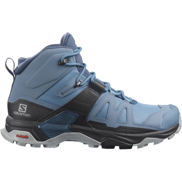 Botas Caminhada Salomon X Ultra 4 Mid GTX Feminino Azuis | PT P06271